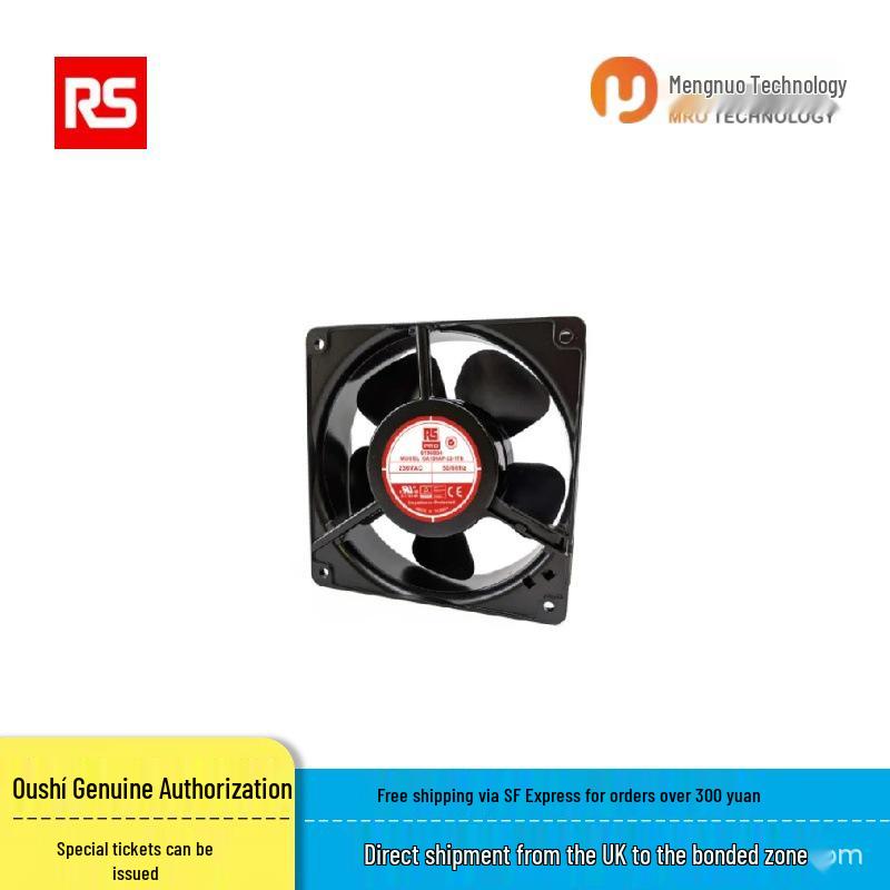 RS PRO Euchtime 619-6804 High-Speed Silent Axial Cooling Fan for Industrial Electrical Cabinets