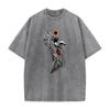 Japan Anime Berserk Guts Graphic Printed T Shirt Men Washed Cotton Tshirts Vintage Manga Tshirt Harajuku Male High Quality Tops
