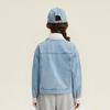 Girls' Embroidered Puppy Denim Jacket