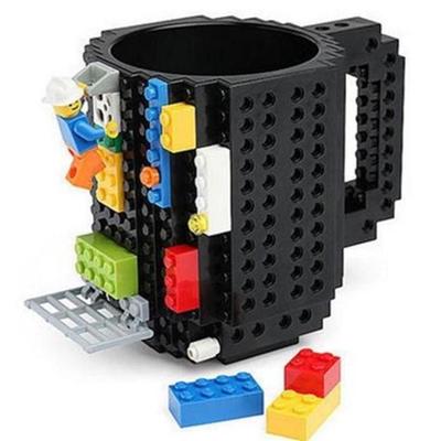 Tazze con blocchi di costruzione Tazza con puzzle fai-da-te Tazza con assemblaggio di giocattoli per bambini Tazza da caffè