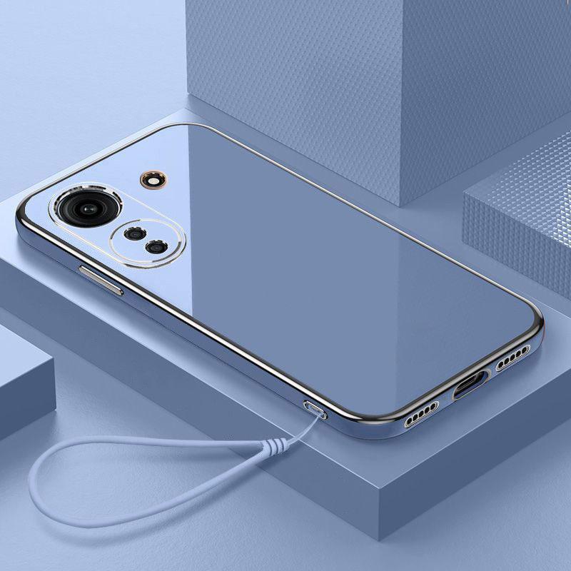 

Для Xiaomi Poco C65 чехол Redmi 13C чехол 23100RN82L,23106RN0DA роскошный квадратный чехол для телефона poco c65 противоударный задний чехол Poco C65&Case & Strap