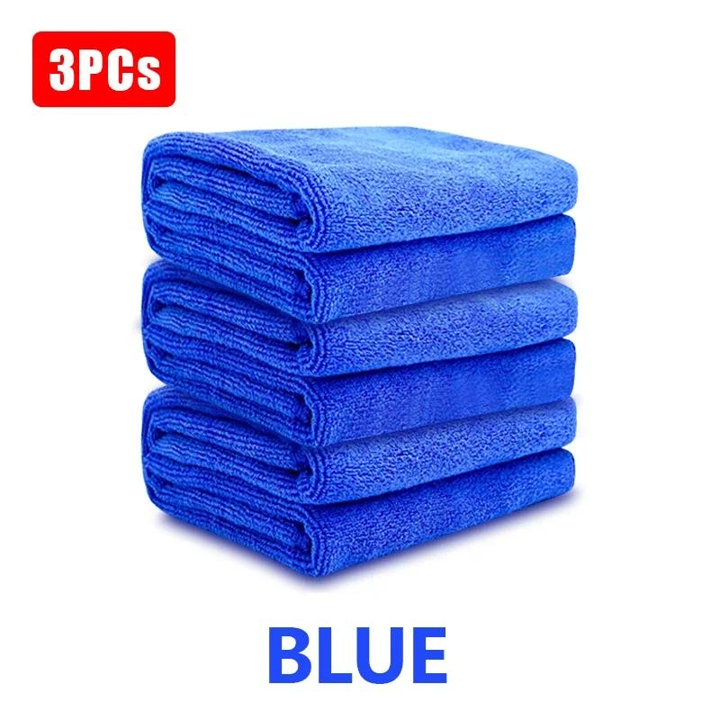 1/3/5Pcs Multi-Purpose Microfiber Cleaning Towels Car Durable Detailing Wash Towel HeavyDuty Cleaning Cloth for Kitchen Bathroom