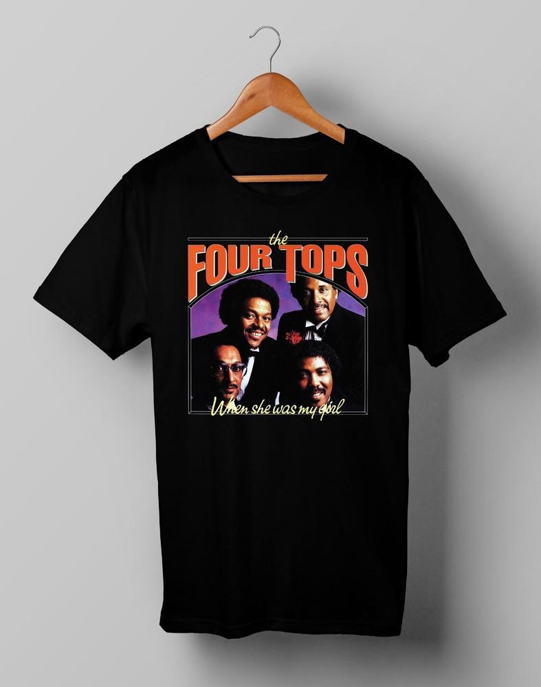 Vintage When She Was My Girl Four Tops  T Shirt  Unisex T-Shirt S