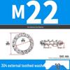 Iron Serrated Locking Washer Set with Anti-Loosening Shims
