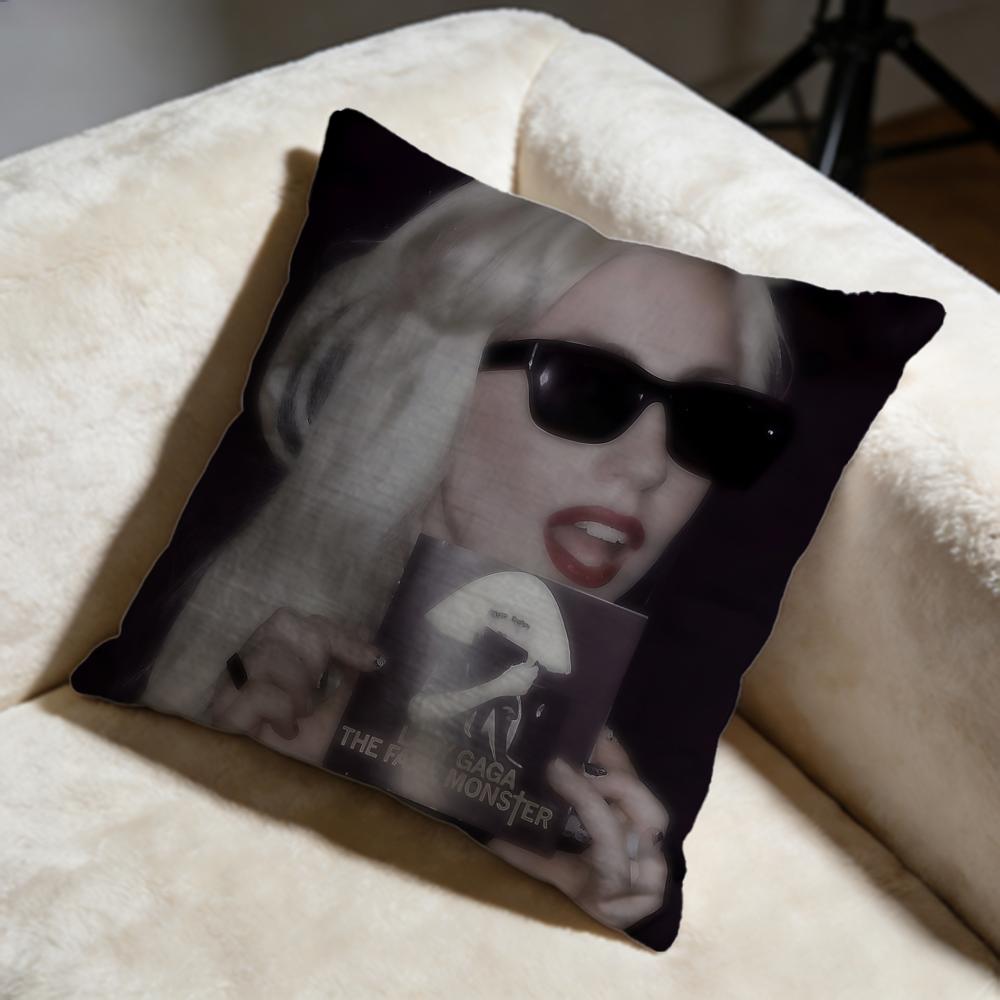 

Trendy LLady Gagaes Cushion Cover Soft Decorative Pillow Case Suitable for Bedroom Sofa Car Travel Use 30X30cm