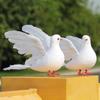 4 Artificial Plastic Flying Doves Birds for Home Decoration Wedding Photography Props and Educational Collection
