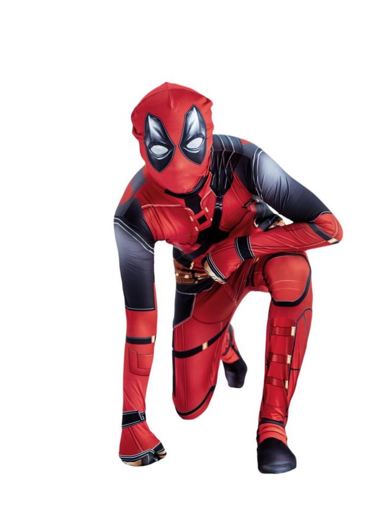 Deadpool Einteiler Bodysuit Kostüm für Kinder & Erwachsene - Halloween Cosplay Outfit