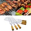 6pcs Stainless Steel U-Shaped Barbecue Brazing Fork Needle Grilling Skewers BBQ Tools