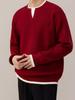 2026 Trendy Casual V-Neck Layered Knit Sweater – Versatile & Warm for Winter.