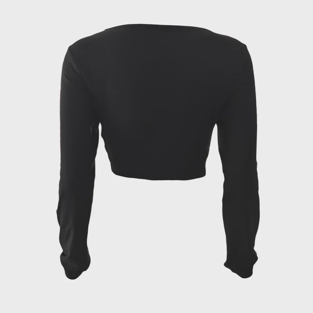 2023 Damen Herbst Sexy Einfarbiges Oberteil mit Kordelzug