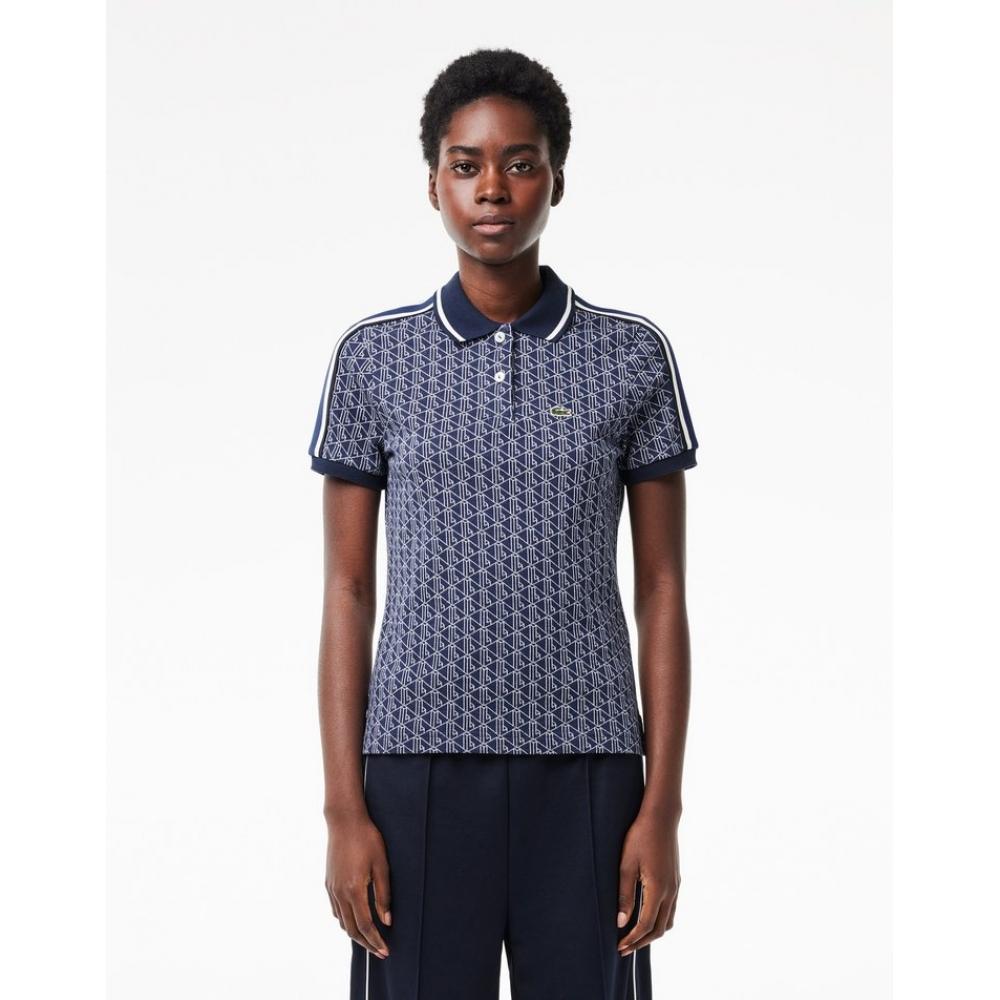 

LacoSte Women S Monogram Polo Shirt Df0849 54g Qie 034
