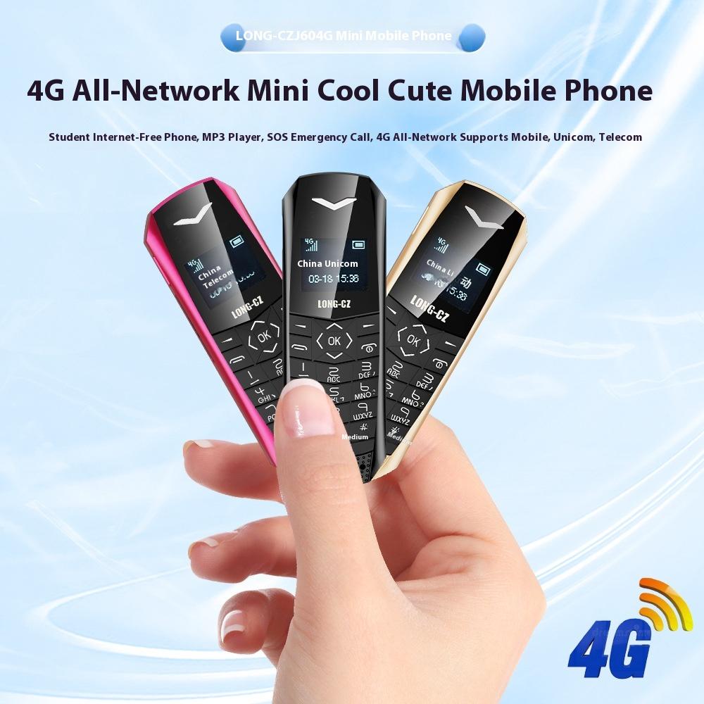 Mini 4G Global Band Small Mobile Phone Compact Portable Student Children's Button Elderly Machine Backup Function Machine