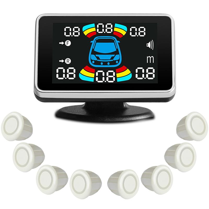 M63K-8 Parking Sensor Parktronic Automobile Reversing Radar Electronics Rear Auto Detector Backing Assistance Kit Buzzer