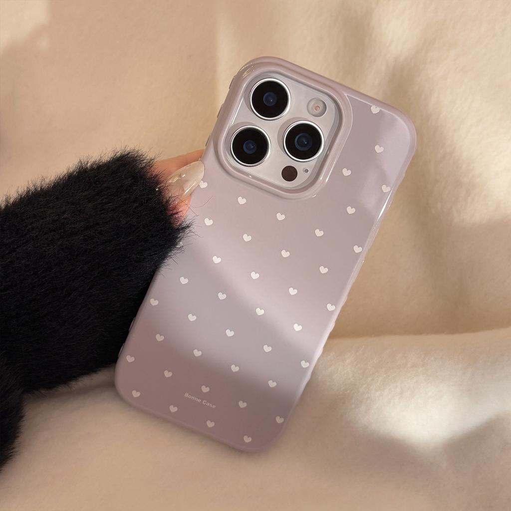Little Love for Apple 17promax Mobile Phone Case for IPhone16 Simple Korean Style 15For13 Soft Case 14 Anti-fall 12