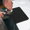 Non Slip Black Silicone Coffee Tamper Mat Corner Design Thick Espresso Tamp Station Mat for Coffee Machine Countertops