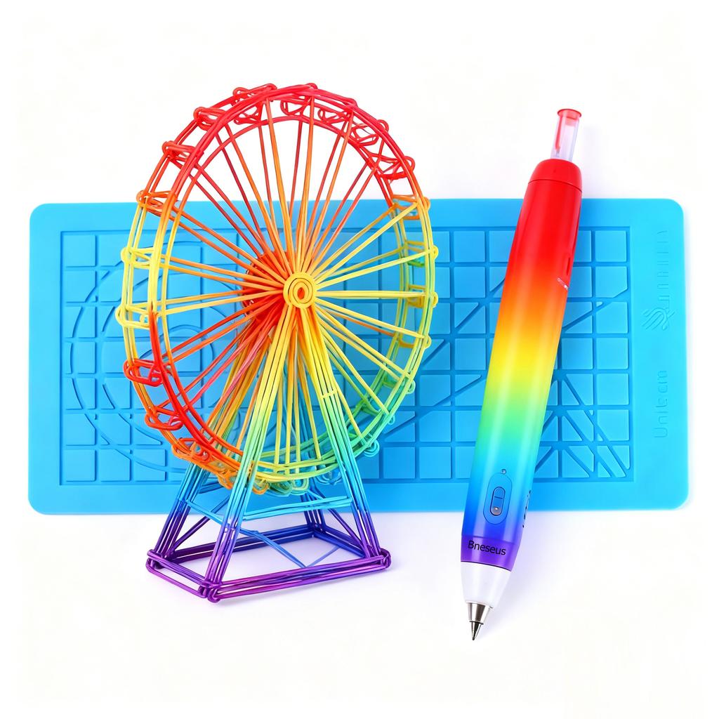 3D Baskı Kalemi Silikon Mat Kendin Yap 2 Parmak Koruyucu ile Şablon Çizim Aracı Silikon Ped Çocuklar Yetişkinler İçin Çizim Araçları