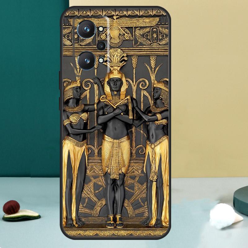 Funda con Mural de Faraón Egipcio Para Realme 13 12 10 11 14 Pro Plus GT 6 5 6T GT7 Pro C55 C53 C51 C21Y C25S C75 C67 C61