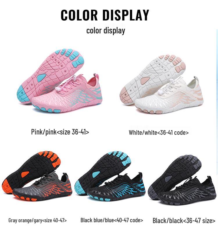 Unisex Non-Slip Quick-Dry Five-Finger Water Shoes for Hiking, Swimming, and Yoga