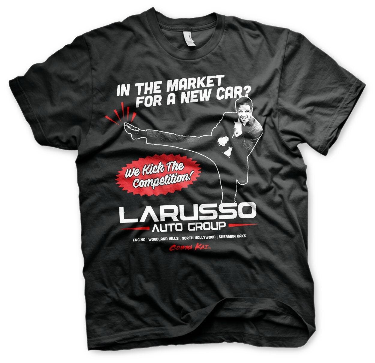 Officially Licensed Cobra Kai Larusso Auto Group Mens T-Shirt S