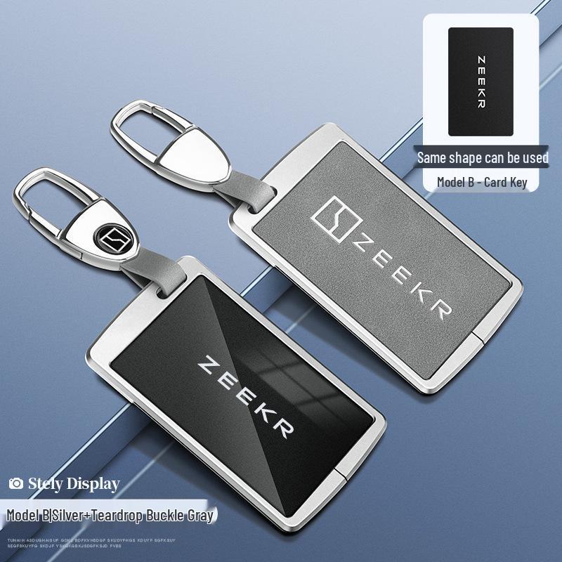 Custodia per Chiave Bluetooth Zeekr 001/009 con NFC Fibbia a Guscio da Uomo Zeekr X