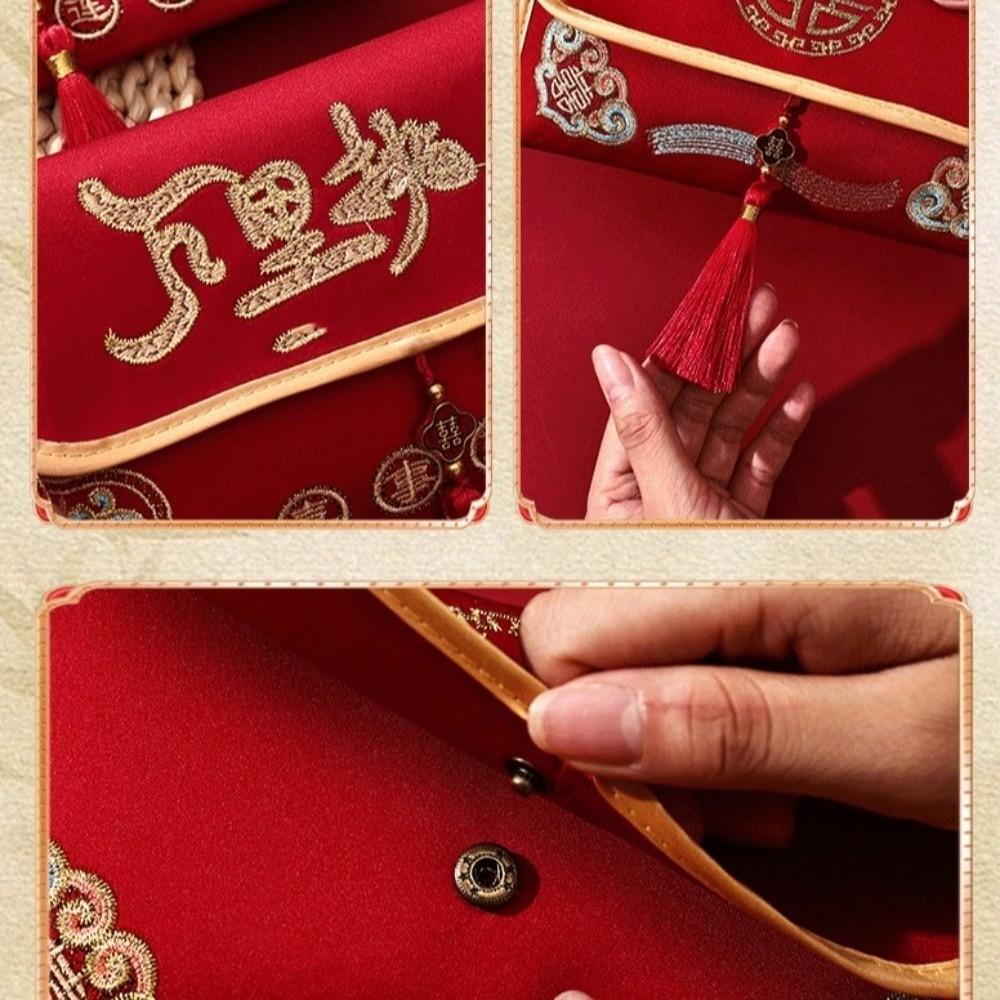 Hongbao New Year Money Envelope Traditional Red Pocket Money Pouch Lucky Money Packet Wedding