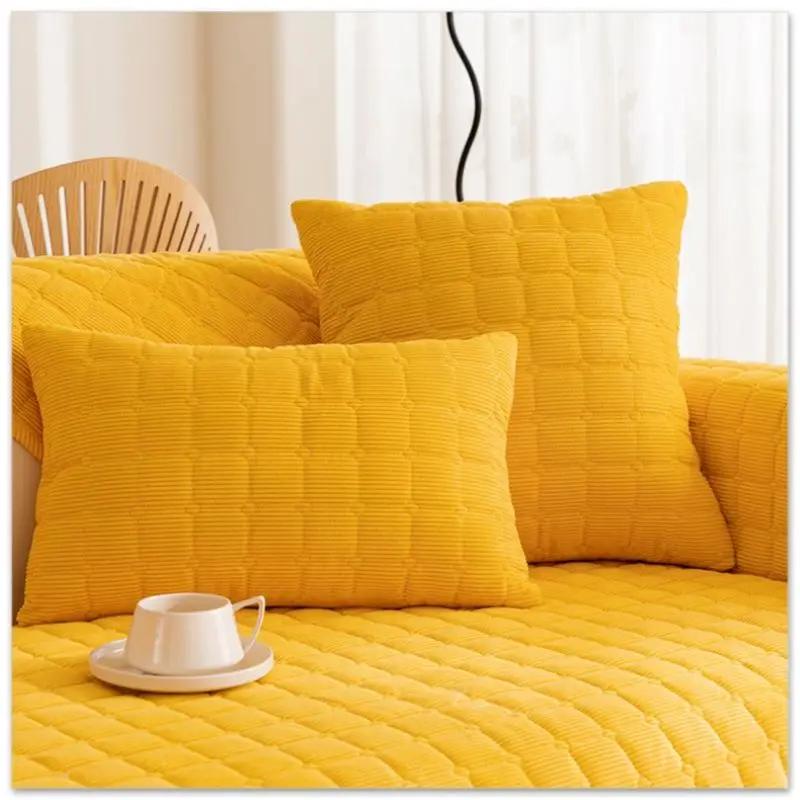 Verdickter Plüsch-Sofabezug, europäischer Universal-Sofa-Handtuchbezug, rutschfester Couchbezug, Sofa-Handtuch für Wohnzimmer-Dekor