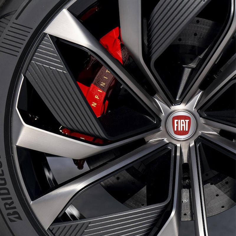 4Pcs 60mm Badge Emblem Car Wheel Center Cap Logo Hub Cover for Fiat Abbas 500 500L 500X 124 Aegea MobiPanda Tipo Sedici Centoventi Fiorino Qubo Toro