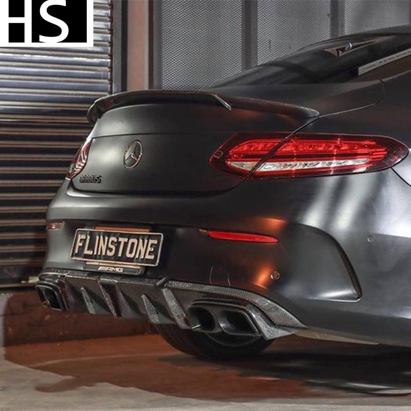 Brabus Style Kohlefaser Heckflügelspoiler für 16-22 Mercedes-Benz C-Klasse W205 2-Türer