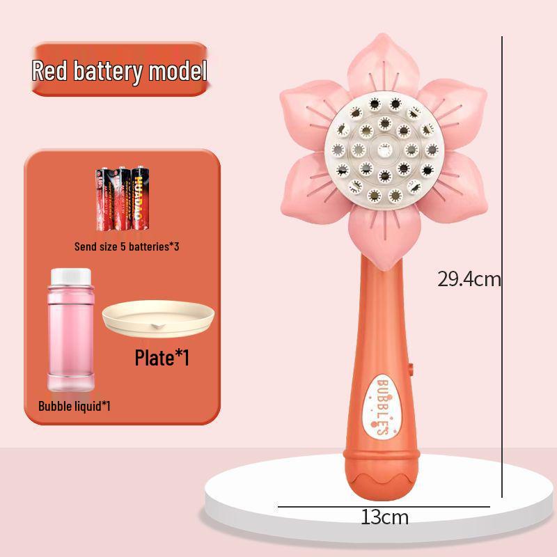 Angel Bubble Machine: 23-Hole Handheld Electric Bubble Gun for Kids