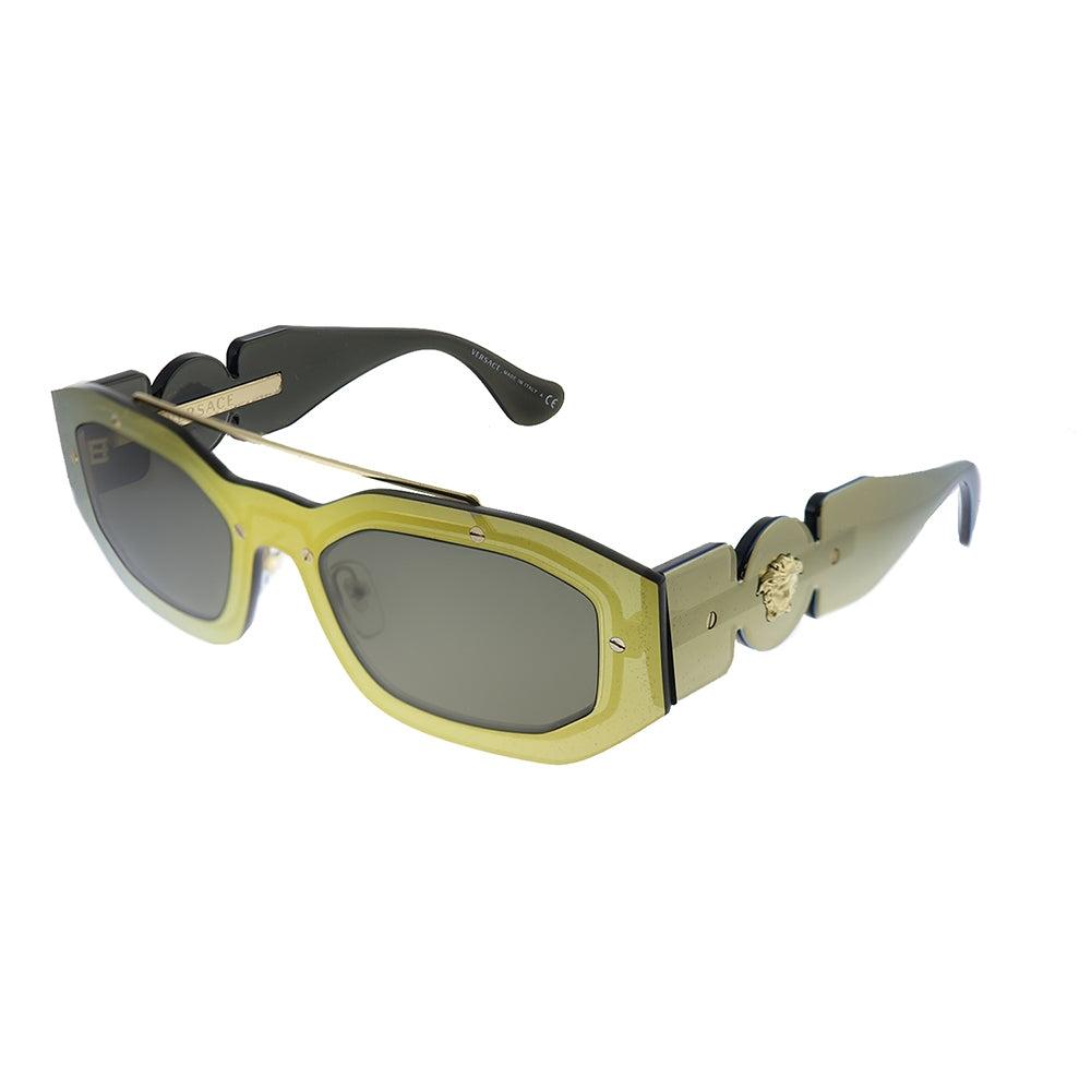 

Versace VE 2235 1002/3 Солнцезащитные очки унисекс с геометрическим рисунком
