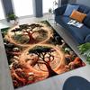 Nordic Dream Tree of Life Symbol Totem Yggdrasil Rug for Bedroom Living Room Sofa Home Doormat Decor,kid Non-slip Floor Mat Gift