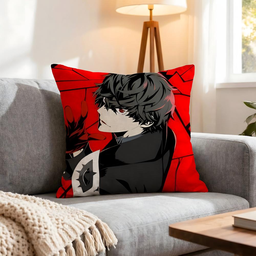 Game Revelations Persona Cushion Cover 1Pcs Decorative Covers Soft Cushion Case For Sofa Couch Decor 40X40 45X45 Pillowcases