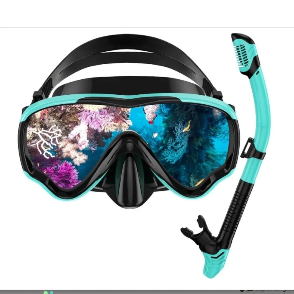 Swim goggles Diving Snorkel Mask with Nose Cover  Swimming Goggles