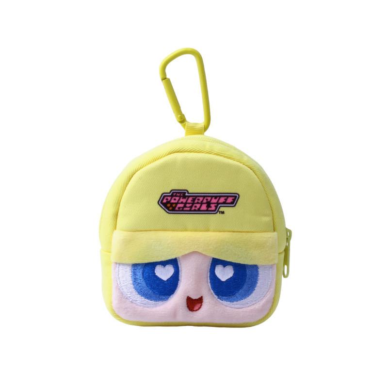 Girls Blossom Whoopass Bubbles Buttercup Cartoon Anime Plush Small Storage Bag