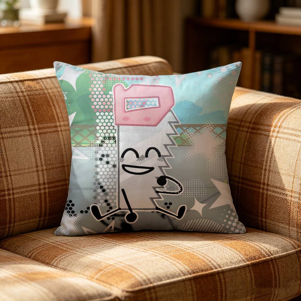 BBattle for Dream IIsland BFDI Pillow Case Cushion Cover Throw Pillow Case For Car Sofa