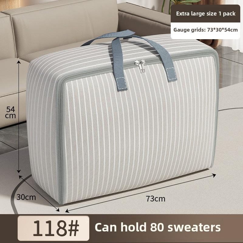 Oxford Cloth Storage Bags, Large Capacity Clothes Storage Bag, Waterproof Moving Bag, Travel Duvet Storage Bag for Bedroom