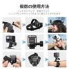 TELESIN Head Strap Mount Clip Mount Wrist Mount Smartphone Action Camera Accessory Quick Release with Smartphone Holder Compatible with GoPro Hero12