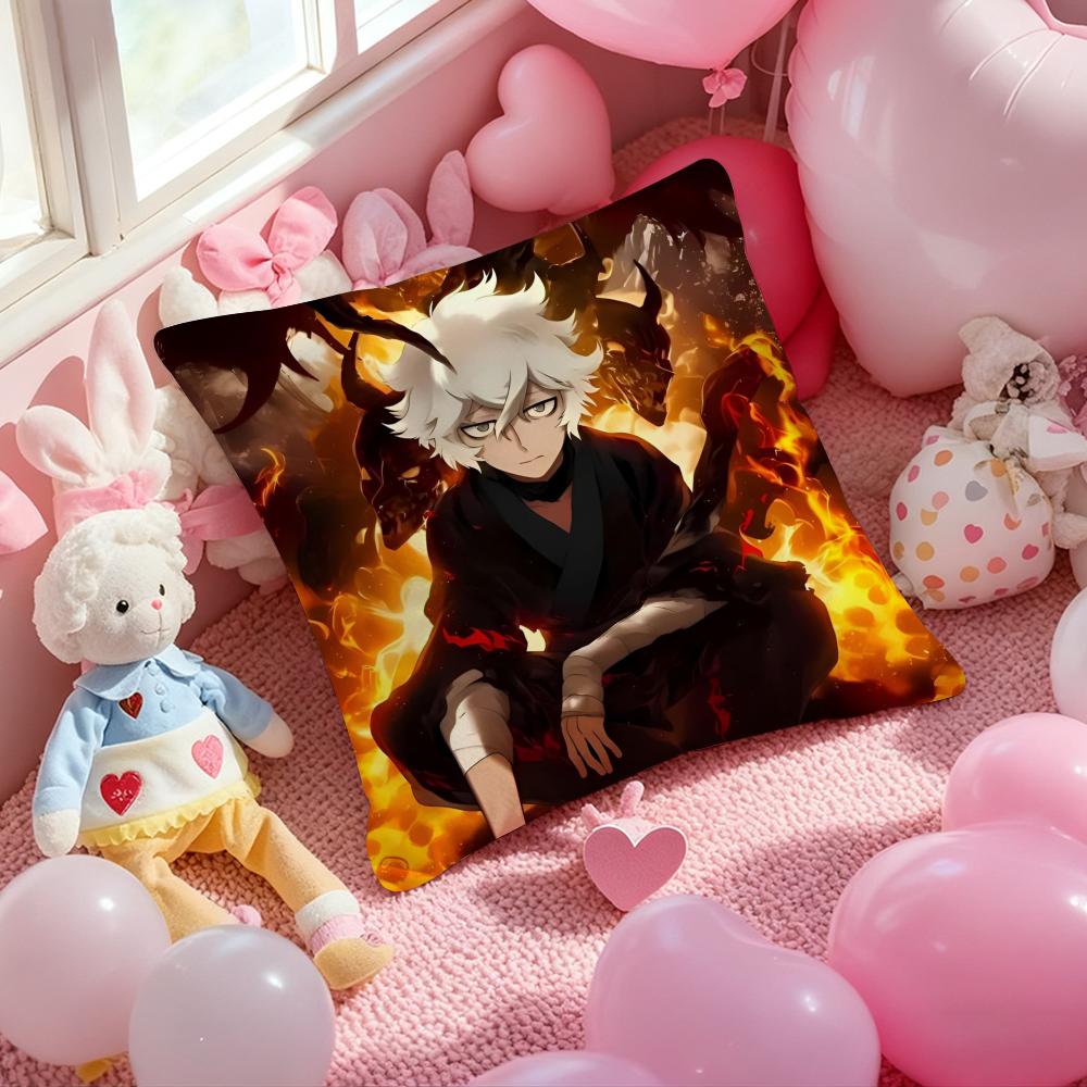 Hell's Paradise-Jigokuraku Anime Cushion Cover Pattern Printed Pillowcase for Living Room Sofa Cushion Cover & Bedroom Decor