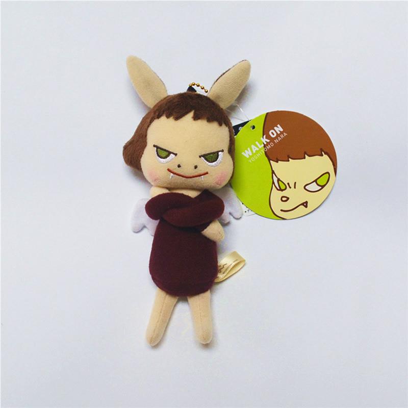 Cute 18cm Yoshito Nara Stuffed Plush Toy Small Devil Angel Doll Pendant Gifts