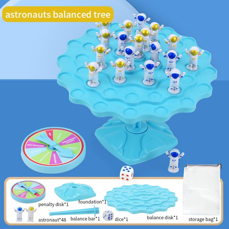 Fun Frog Balance Tree Children Montessori Math Toys Balancing Board Game Parent-child Interaction Tabletop Balance Game Toy Gift