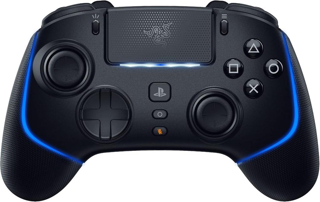 HyperSpeed Wireless Wireless Controller for PlayStation and Action and 6 RGB Wolverine V2 Pro PC, Mecha-Tactile Buttons, 8-Way Microswitches, D-Pad,