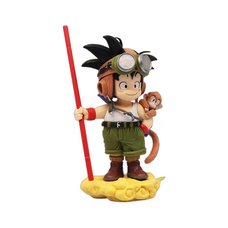 New 15cm Anime Dragon Ball Son Goku Figure With Monkey Kid Goku Action Figure Pvc Statue Collection Model Toys Gifts