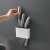 Wall-mounted Knife Rack, Multi-functional Kitchen Storage Shelf, Concealed Knife Storage Rack for Scissors and Knives, Knife Storage for The Kitchen