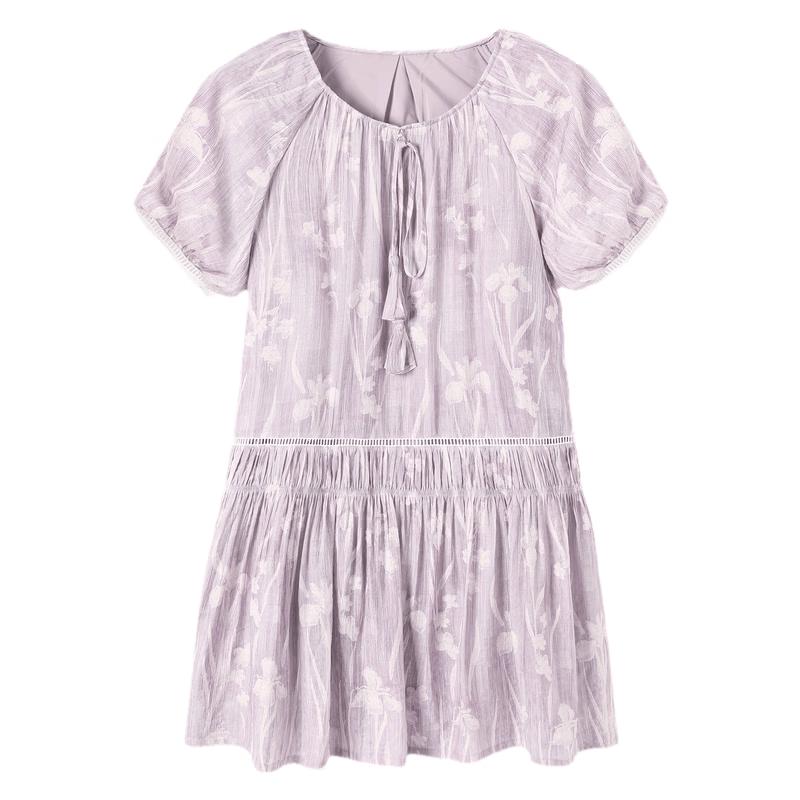 TonLion Women s Spliced Babydoll Dress L