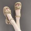 Fashion beach shoes women's outer wear summer new bow thick heel with platform sandals