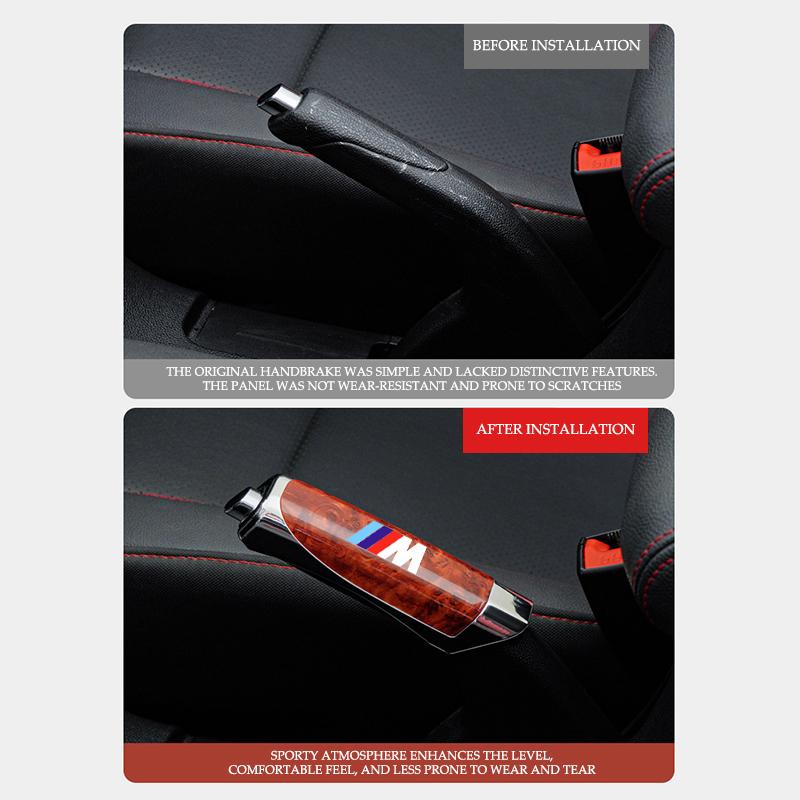 Car Handbrake Grips Protection Cover Parking Brake Decoration For BMW Performance M E87 E30 E46 E28 F35 G20 E93 F20 X3 X