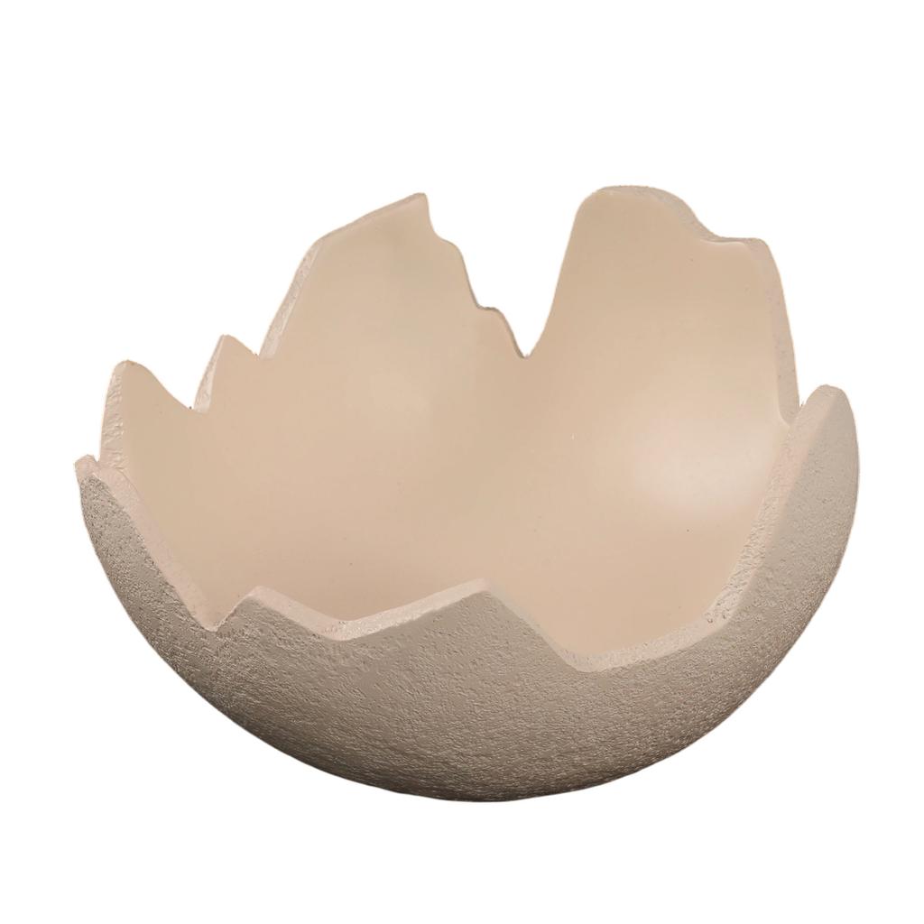 New Easter Eggshell Cradle Resin Figurine, Cute Broken Eggshell Design Decor, Baby Cradle Shape Desktop Home Gift