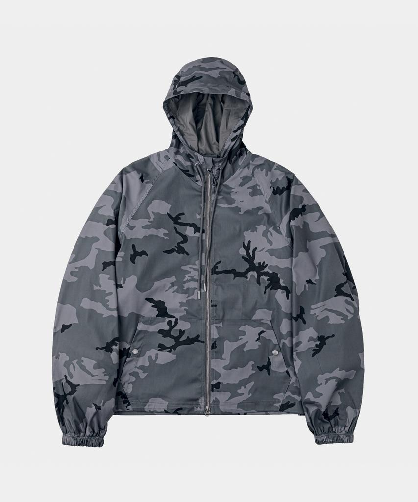 Lettercomo Shell Wind Camo Windbreaker Jacket Grey