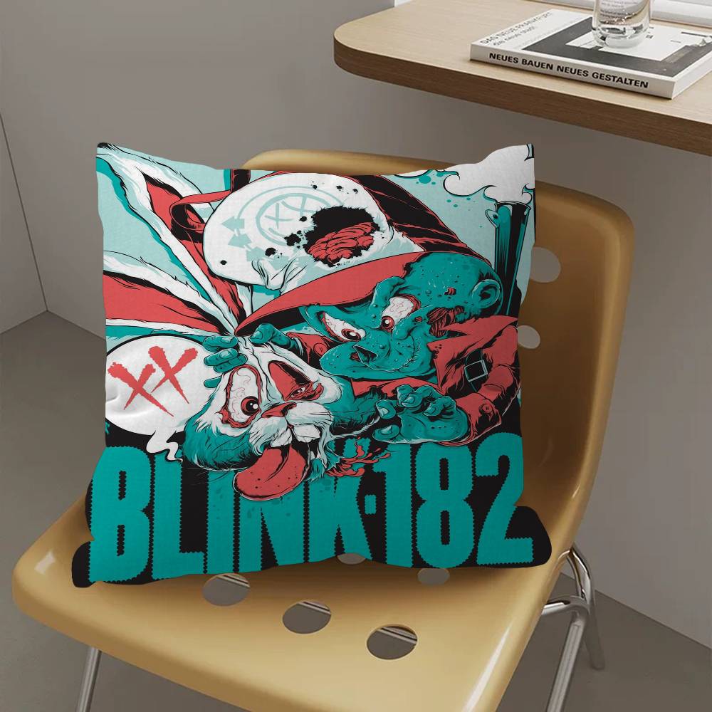 Band B-BLINK-182 Cushion Cover Polyester Sofa Cushions Decorative Throw Pillows Home Decoration Pillowcover