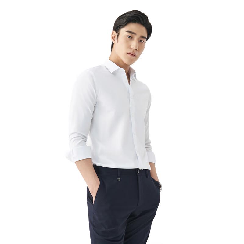 Мужская формальная деловая рубашка Qisuo из полиэстера и хлопка YM4503 37